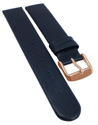 Minott Vegan Uhrenarmband Apfelfaser blau flach gleichlaufend