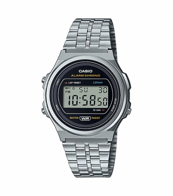 Casio Vintage der Klassiker > Digitaluhr silberfarben > A171WE-1AEF