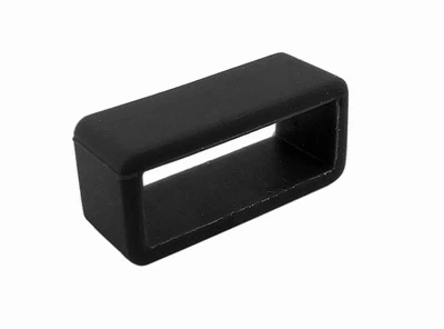 Minott Silikonschlaufe schwarz 18mm für Silikon-Uhrenarmbänder 44376