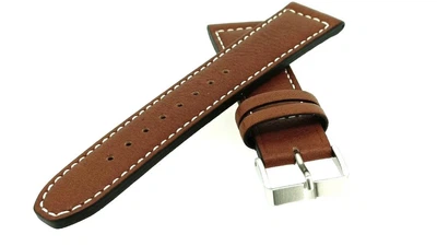 Citizen | Uhrenarmband 22mm Leder braun Kontrastnaht AW1360-12H