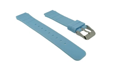 Calypso Uhrenarmband Einschnitt 16/19mm Kunststoff hellblau > K5802/2