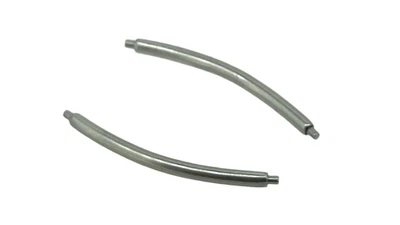 Minott ► 2x Federstege gebogen Edelstahl Ø 1,5mm ohne Ansatz, Stift-Länge: 20 mm