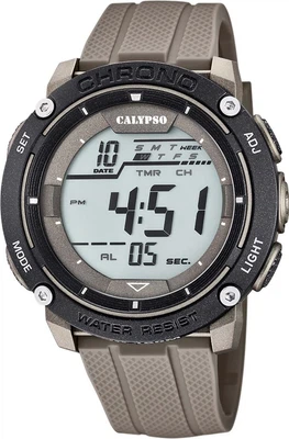Calypso digital for Men Armbanduhr schwarz /schlamm Datum K5820/1