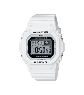 Casio Baby-G Damenuhr | Resinband Digital weiß Stoßfest BGD-5650-7ER