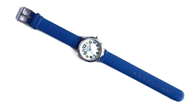 Adora Youngline | Kinderuhr blaues PU-Band Kunststoffgehäuse Ø 29mm
