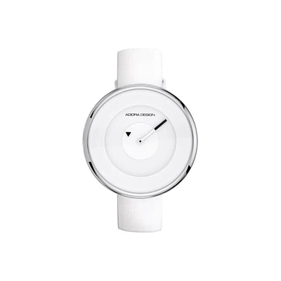 Adora Design Damenuhr 3 BAR analog Ø 41mm weiß Lederband ► 3 BAR