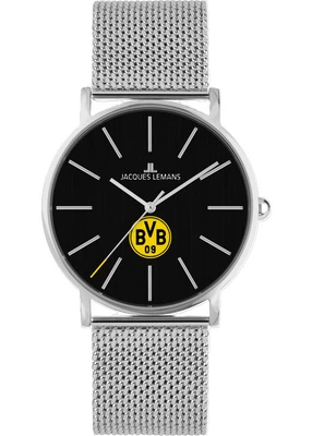 Jacques Lemans Armbanduhr > Edelstahl silbern analog Milanaise BVB-04