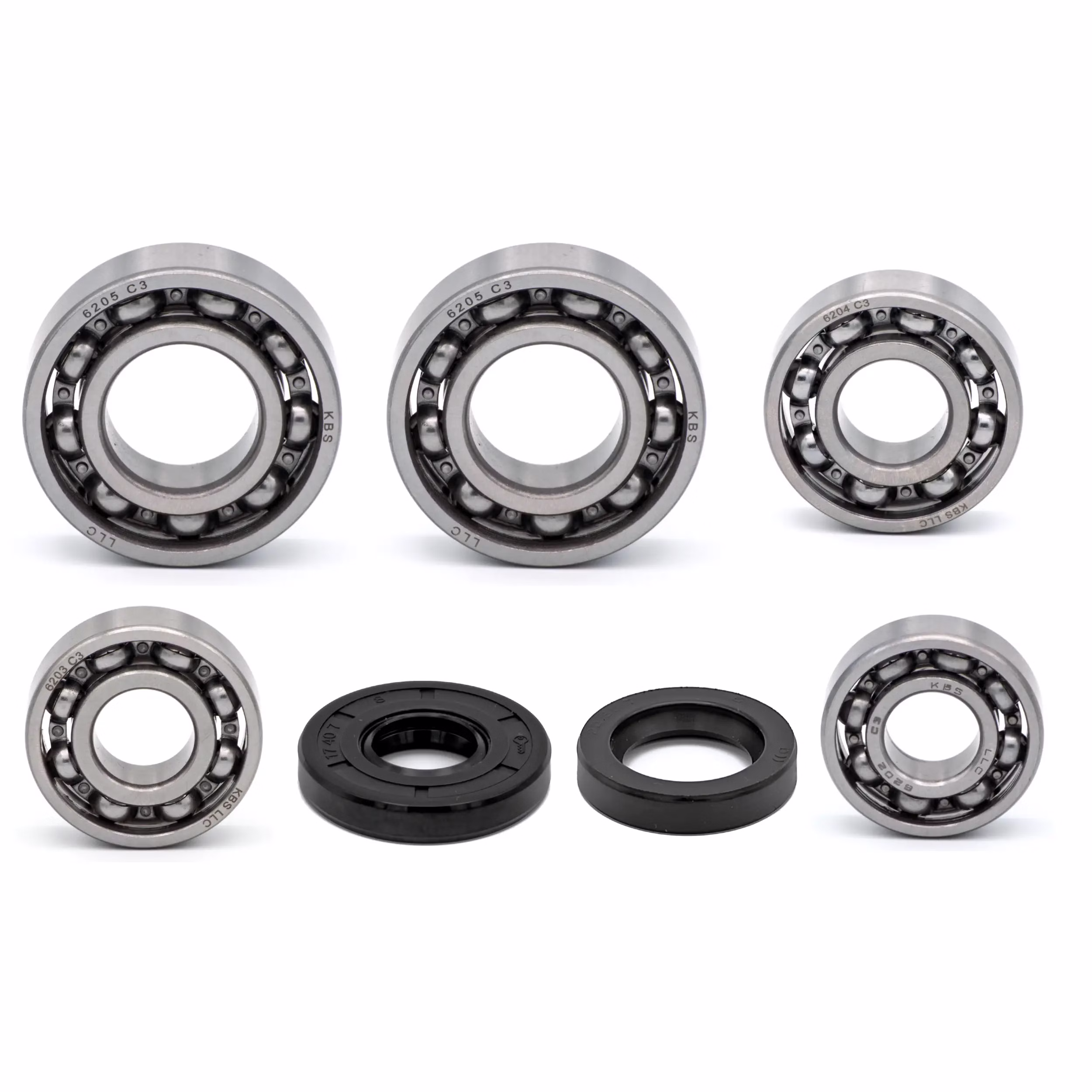 Cojinete de la caja de cambios para Yamaha TW125 TW200E PPS02200 Los rodamientos de bolas y los retenes de aceite en calidad de equipo original son adecuados para el mantenimiento de su vehículo.
