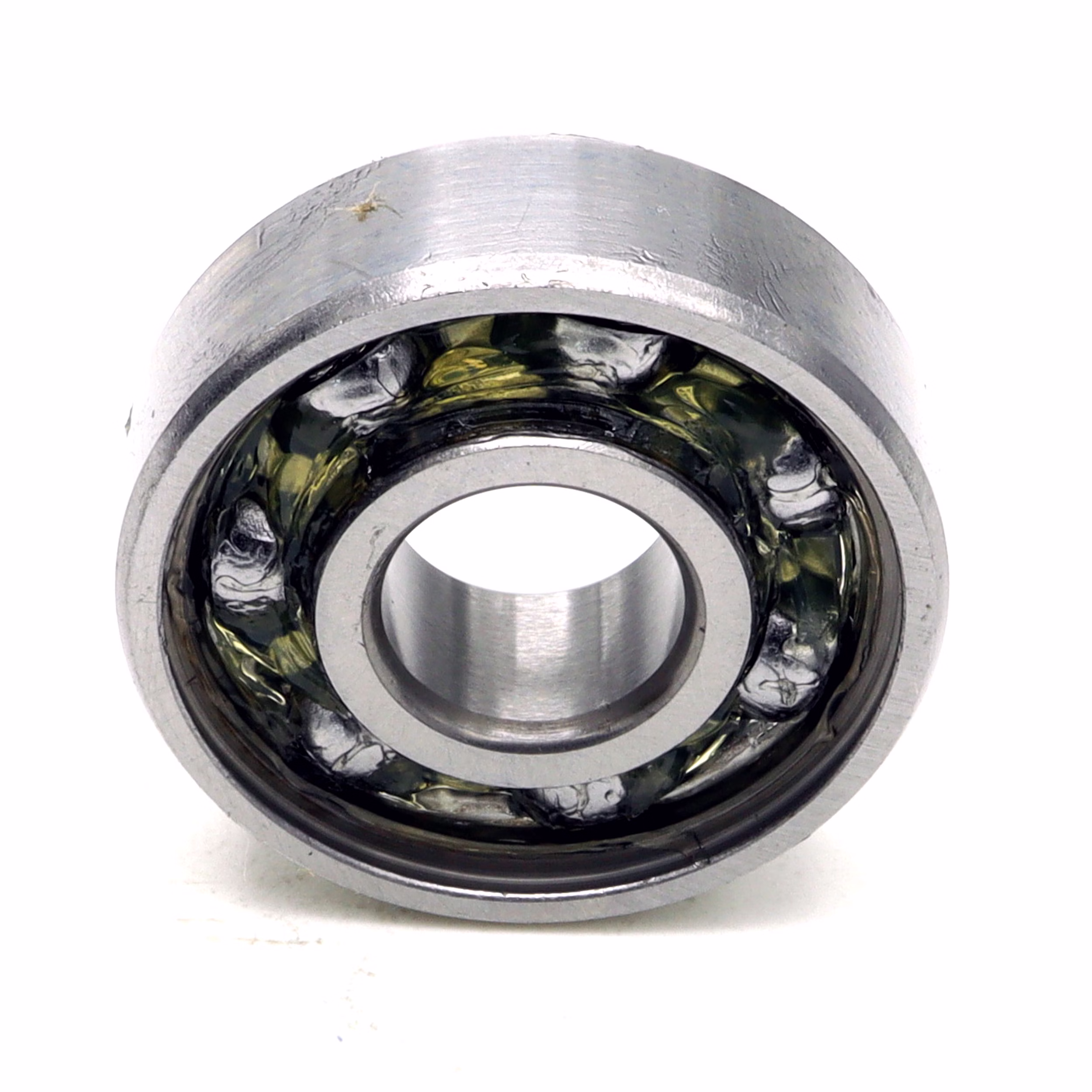 Rodamiento rígido de bolas 608 c3 8x22x7mm DIN 625 ISO 15 PP010027 cojinete de bolas rodamiento radial extractor de la máquina de grasa rodamiento de bolas de ranura profunda eje de sellado arandela de la cubierta de caucho jaula de acero apretado suelto din 625 mesa rodamiento de rodillos lisos juego c3 c4 rodamiento de