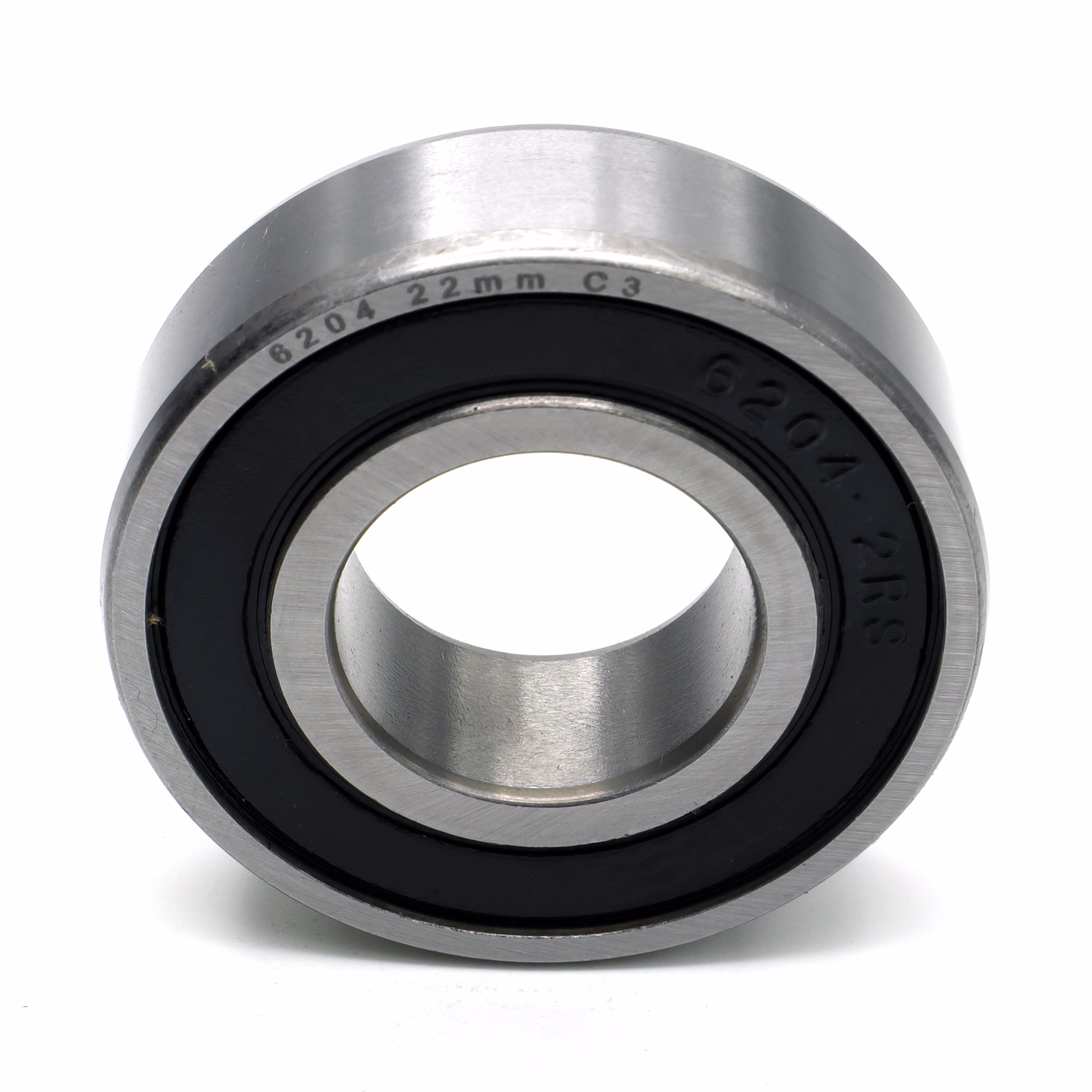 Cuscinetti a sfere a gola profonda 6204 22 mm 2RS 22x47x14mm DIN 625 ISO 15 PP010087 cuscinetto a sfere cuscinetto radiale macchina estrattore cuscinetto a grasso cuscinetto a sfere albero a sfere anello di tenuta rondella di copertura gabbia in gomma acciaio alloggiamento stretto sciolto din 625 tabella cuscinetto volvente cuscinetto a st
