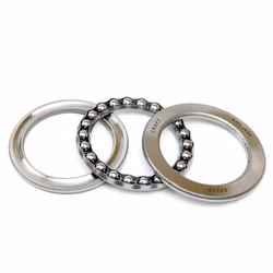 Axial deep groove ball bearings 51110 50x70x14 to DIN 711 PP170006 Axial deep groove ball bearings are pre-assembled units that can support high axial forces. They consist of various parts such as shaft washer, housing washer, ball and cage assembly and washer, which can be installed separately.