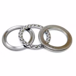 Axial deep groove ball bearings are pre-assembled units that can support high axial forces. They consist of various parts such as shaft washer, housing washer, ball and cage assembly and washer, which can be installed separately.