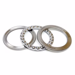 Axial deep groove ball bearings 51114 70x95x18 to DIN 711 PP170009 Axial deep groove ball bearings are pre-assembled units that can support high axial forces. They consist of various parts such as shaft washer, housing washer, ball and cage assembly and washer, which can be installed separately.