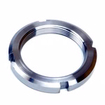 Nutmutter KM12 60x80x11mm nach DIN 981 PP190011 Die Nutmutter dient der Fixierung von Wellen-Naben-Verbindungen, z.B. eines Zahnrades auf einer Welle, durch axialen Druck.
