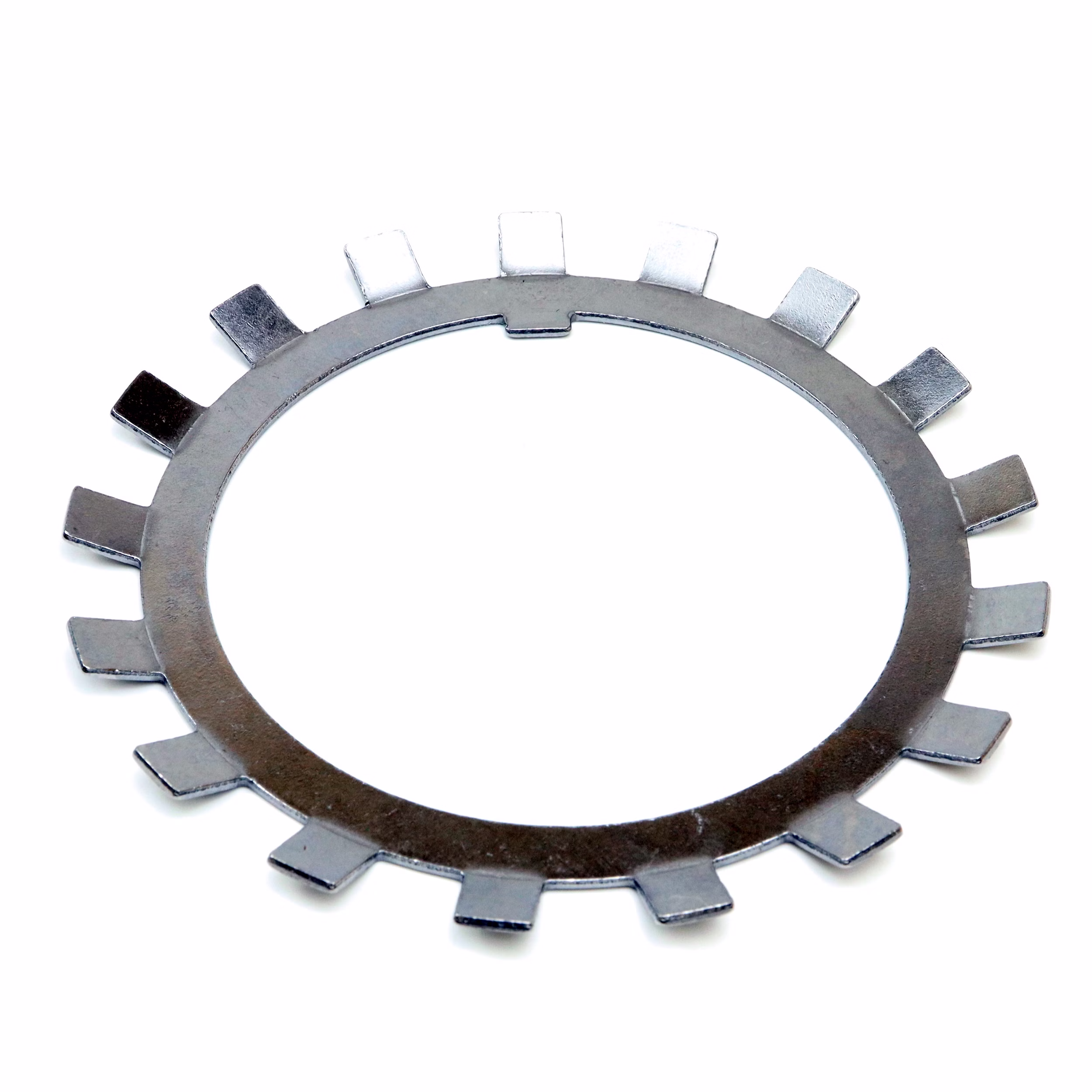 Placa de cierre MB19 95x133x1,8mm según DIN 5406 PP180004 Las arandelas de seguridad según DIN 5406 son componentes especiales que se utilizan para asegurar tuercas de eje, en particular tuercas de seguridad según DIN 981 KM, y otros componentes en ejes.