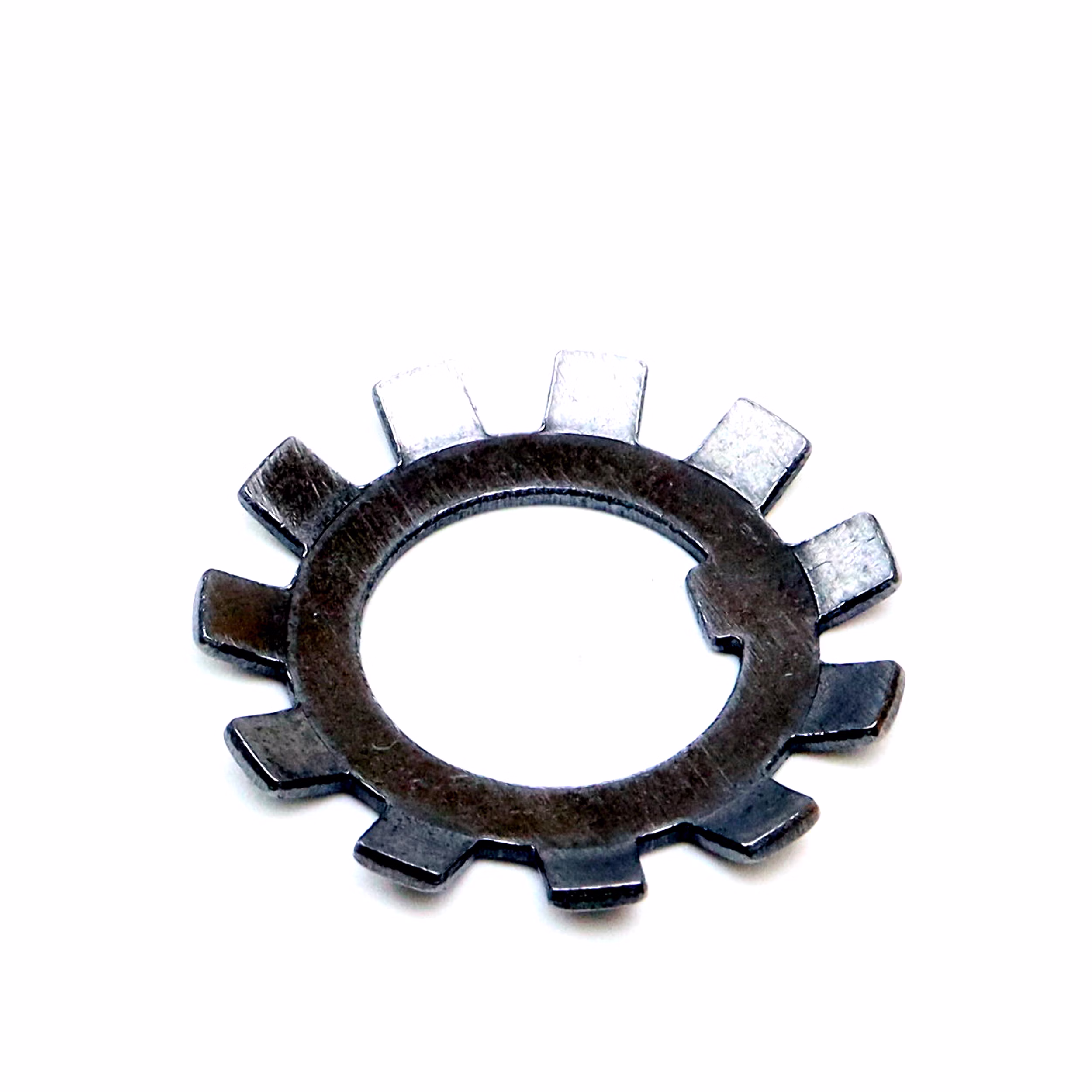 Placa de cierre MB2 15x28x1mm según DIN 5406 PP180005 Las arandelas de seguridad según DIN 5406 son componentes especiales que se utilizan para asegurar tuercas de eje, en particular tuercas de seguridad según DIN 981 KM, y otros componentes en ejes.