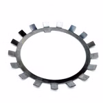 Piastra di bloccaggio MB24 120x164x2mm secondo DIN 5406 PP180007 Le rondelle di sicurezza a norma DIN 5406 sono componenti speciali utilizzati per fissare i dadi per alberi, in particolare i controdadi a norma DIN 981 KM, e altri componenti sugli alberi.