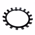 Placa de cierre MB28 140x192x2mm según DIN 5406 PP180009 Las arandelas de seguridad según DIN 5406 son componentes especiales que se utilizan para asegurar tuercas de eje, en particular tuercas de seguridad según DIN 981 KM, y otros componentes en ejes.