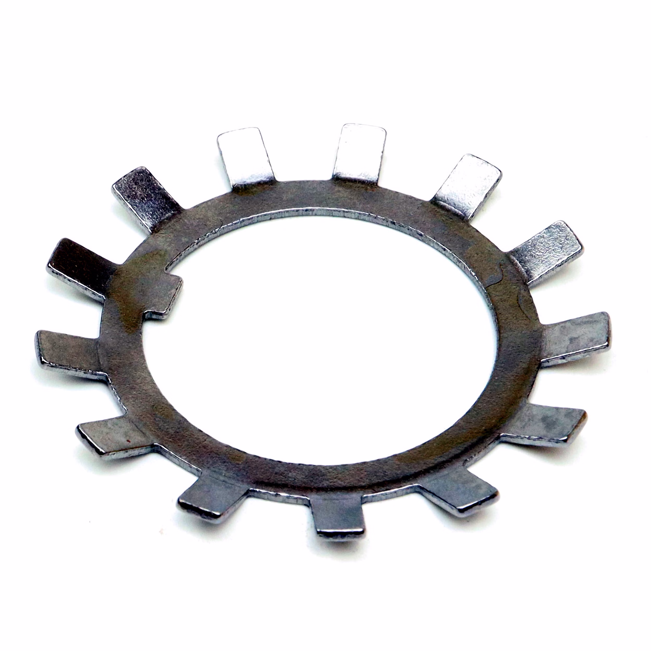 Piastra di bloccaggio MB7 35x57x1.25mm secondo DIN 5406 PP180014 Le rondelle di sicurezza a norma DIN 5406 sono componenti speciali utilizzati per fissare i dadi per alberi, in particolare i controdadi a norma DIN 981 KM, e altri componenti sugli alberi.