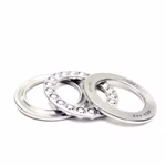 Axial deep groove ball bearings are pre-assembled units that can support high axial forces. They consist of various parts such as shaft washer, housing washer, ball and cage assembly and washer, which can be installed separately.