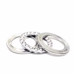 Axial deep groove ball bearings 51108 40x60x13 to DIN 711 PP170016 Axial deep groove ball bearings are pre-assembled units that can support high axial forces. They consist of various parts such as shaft washer, housing washer, ball and cage assembly and washer, which can be installed separately.