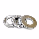 Axial deep groove ball bearings are pre-assembled units that can support high axial forces. They consist of various parts such as shaft washer, housing washer, ball and cage assembly and washer, which can be installed separately.