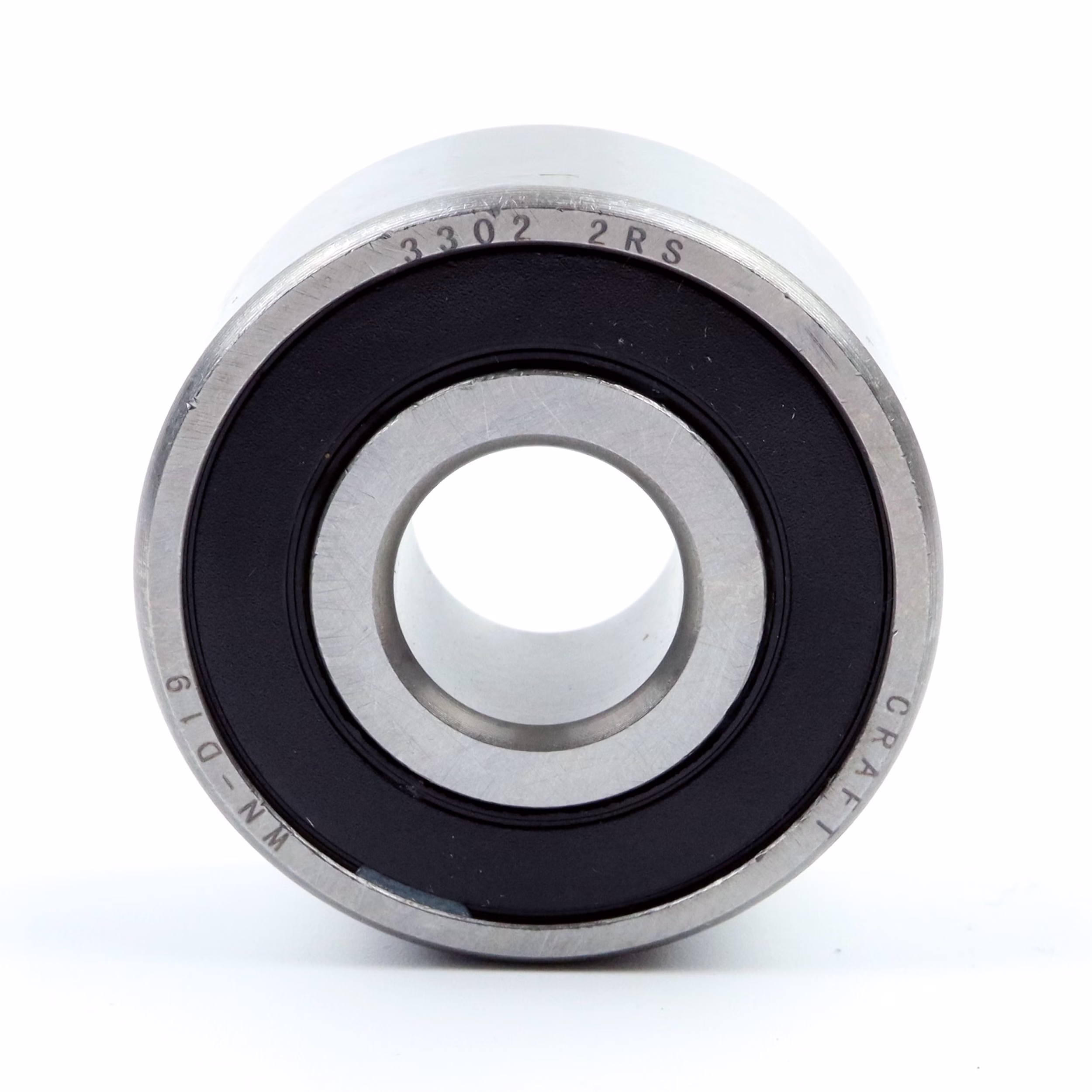 Rodamiento de bolas de contacto angular 3302 2RS 15x42x19mm DIN 628 PP100057 rodamiento de bolas extractor de la máquina de grasa rodamiento de bolas de ranura profunda eje de la cubierta de la arandela de goma de la jaula de acero apretado suelta din 625 mesa de rodamiento de fricción juego de rodamientos C3 C4 rodillo de agujas y