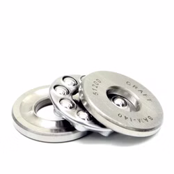 Axial deep groove ball bearings 51200 10x26x11 to DIN 711 PP170031 Axial deep groove ball bearings are pre-assembled units that can support high axial forces. They consist of various parts such as shaft washer, housing washer, ball and cage assembly and washer, which can be installed separately.
