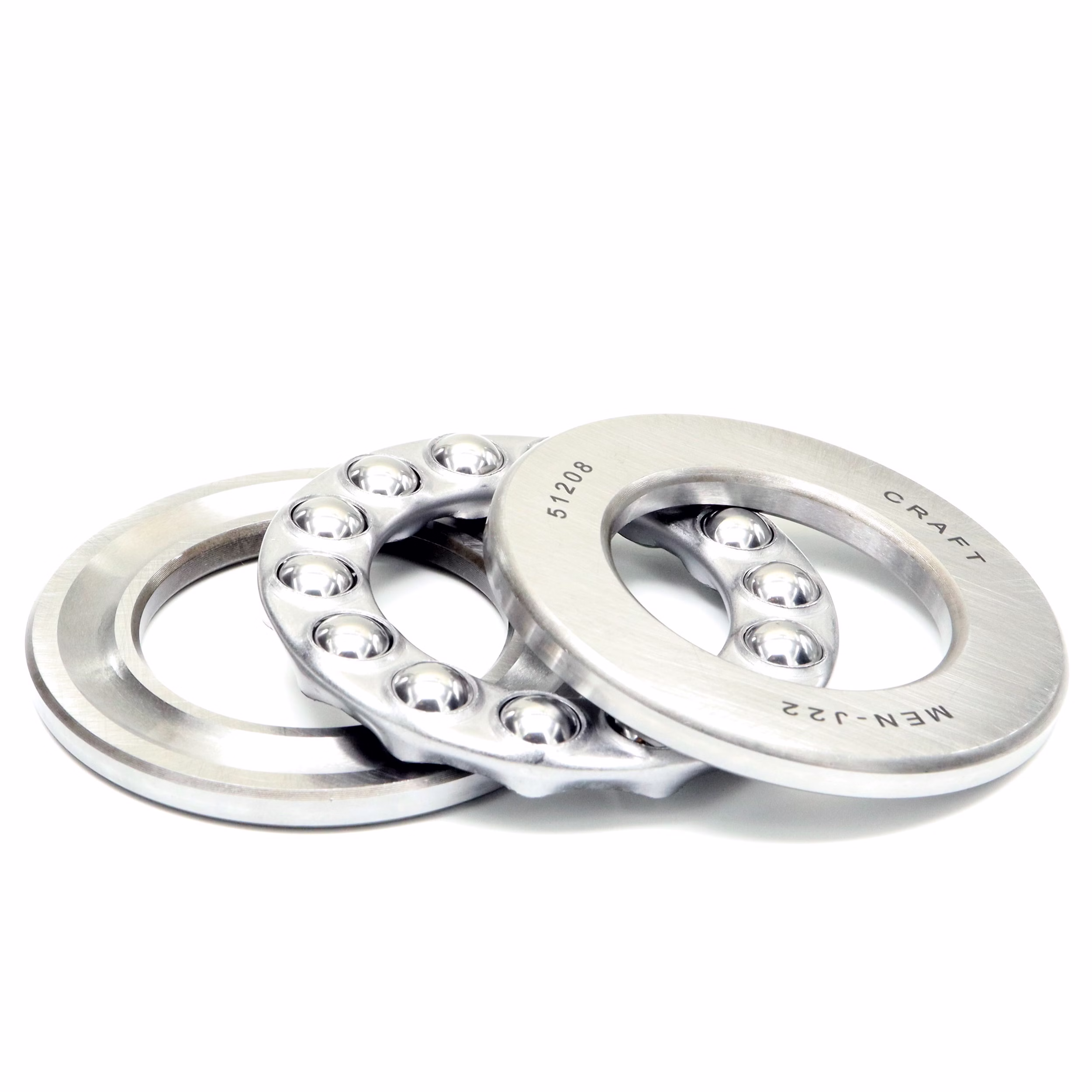 Cuscinetti assiali radiali a sfere 51208 40x68x19 secondo DIN 711 PP170034 I cuscinetti assiali a sfere a gola profonda sono unità preassemblate in grado di supportare elevate forze assiali. Sono costituiti da varie parti, come la rondella dell'albero, la rondella dell'alloggiamento, il gruppo sfera e gabbia e la rondella, che po