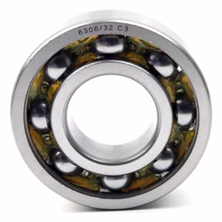 Deep groove ball bearing 6306 32mm c3, 32x72x19mm, DIN 625 ISO 15, high-speed radial bearing, low-friction, smooth-running, ideal for vehicle transmissions and industrial machinery PP010200 ball bearing radial bearing puller machine grease bearing deep groove ball bearing ball shaft sealing ring cover washer rubber steel cage housing tight loose din 625 table rolling bearing plain bearing clearance c3 c4 needle bearing needle roller and cage