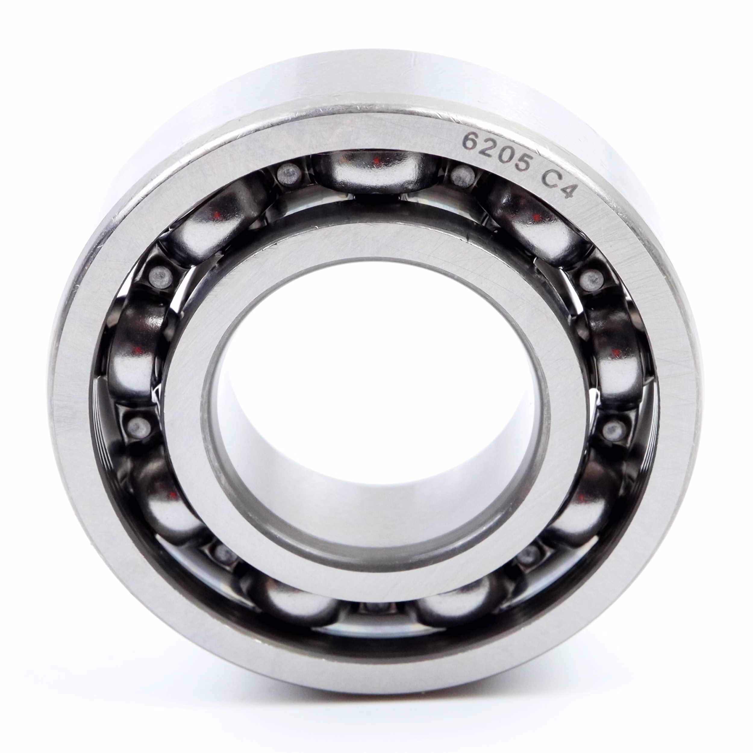 Rodamiento rígido de bolas 6205 c4 25x52x15mm DIN 625 ISO 15 PP010206 cojinete de bolas rodamiento radial extractor de la máquina de grasa rodamiento de bolas de ranura profunda eje de sellado arandela de la cubierta de caucho jaula de acero apretado suelto din 625 mesa rodamiento de rodillos lisos juego c3 c4 rodamiento de
