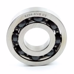 Deep groove ball bearing 6204-4/4B c3 20x47x10,5mm DIN 625 ISO 15 PP010213 ball bearing radial bearing puller machine grease bearing deep groove ball bearing ball shaft sealing ring cover washer rubber steel cage housing tight loose din 625 table rolling bearing plain bearing clearance c3 c4 needle bearing needle roller and cage