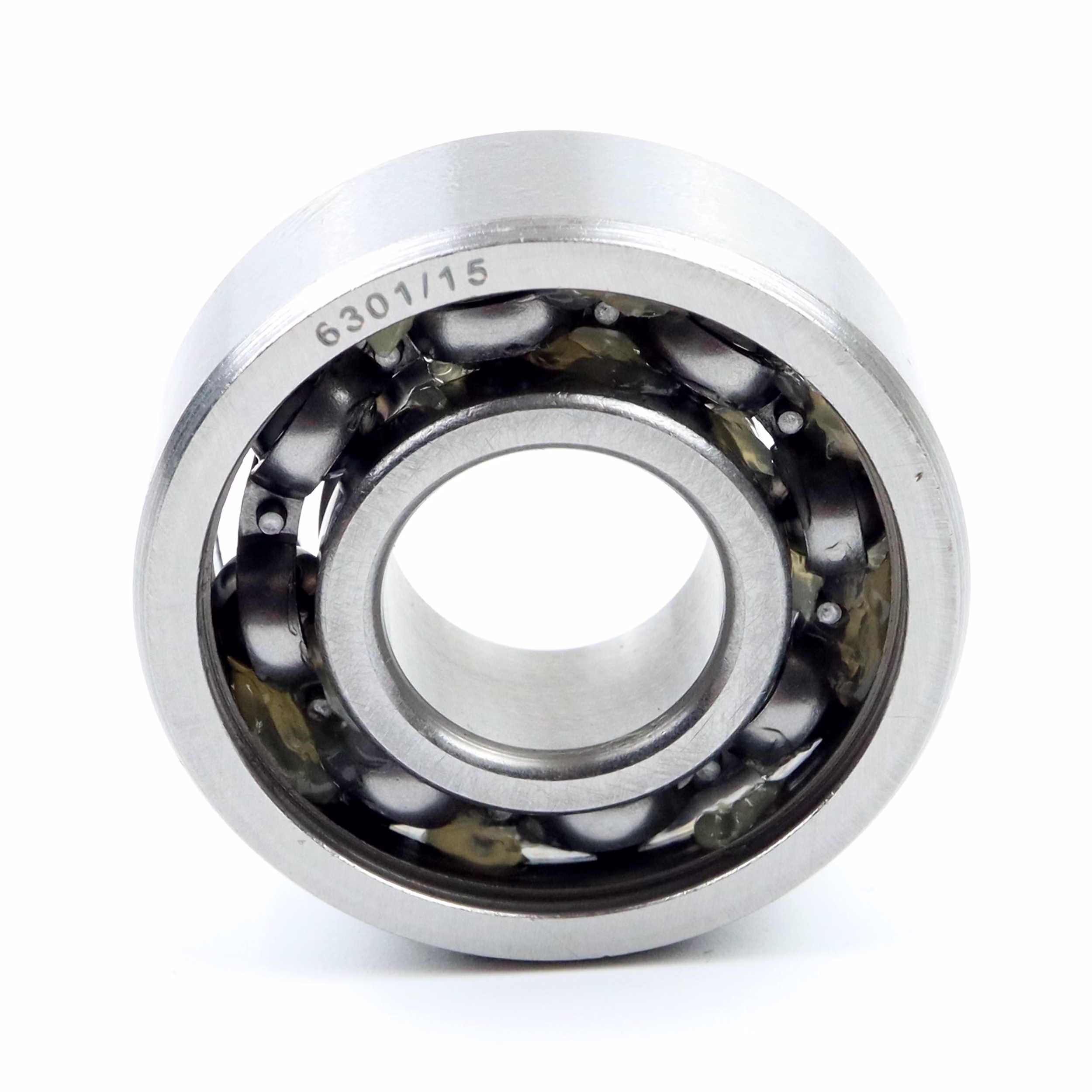 Rodamiento rígido de bolas 6301 15mm 2RS 15x37x12mm DIN 625 ISO 15 PP010216 cojinete de bolas rodamiento radial extractor de la máquina de grasa rodamiento de bolas de ranura profunda eje de sellado arandela de la cubierta de caucho jaula de acero apretado suelto din 625 mesa rodamiento de rodillos lisos juego c3 c4 rodamiento de