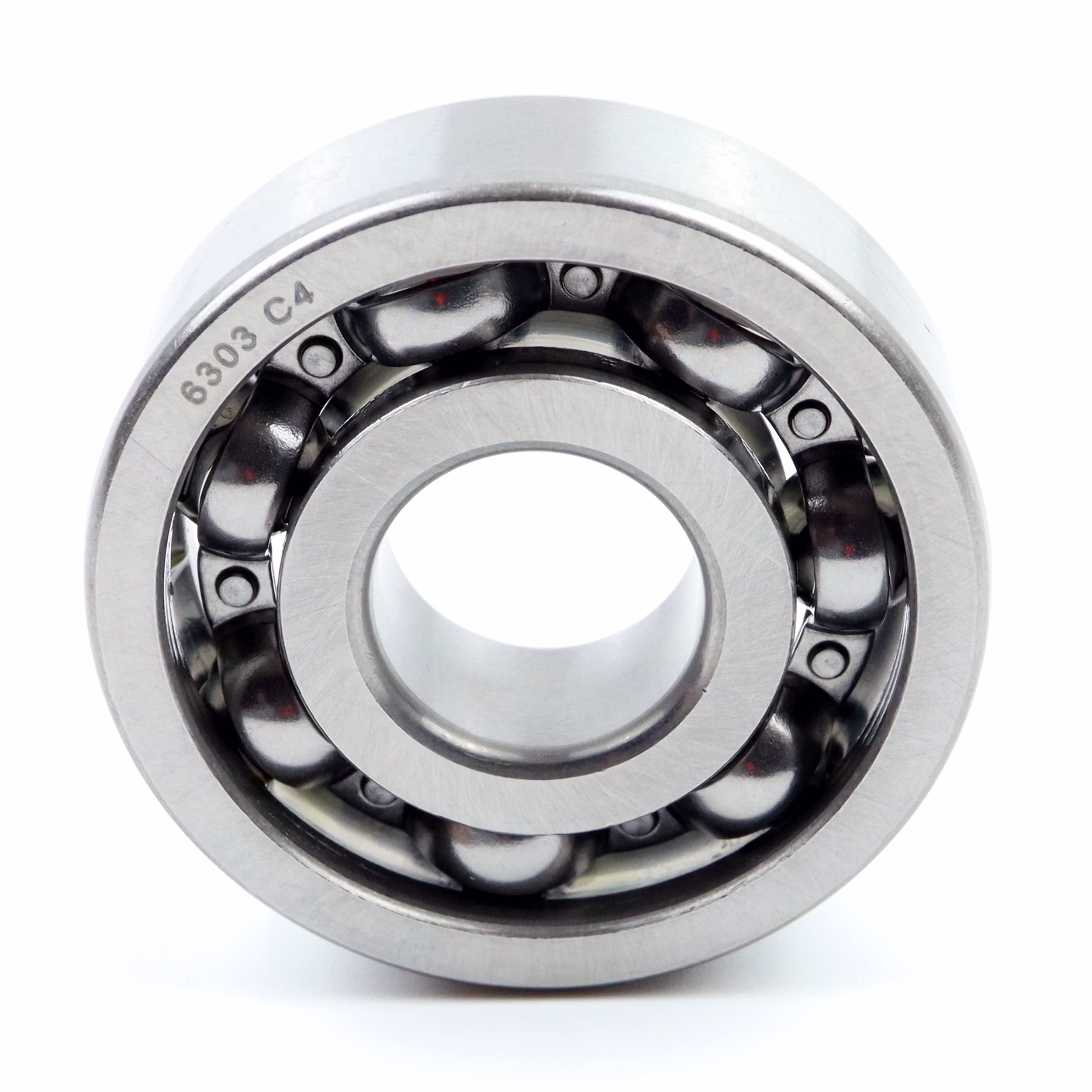 Rodamiento rígido de bolas 6303 c4 17x47x14mm DIN 625 ISO 15 PP010218 cojinete de bolas rodamiento radial extractor de la máquina de grasa rodamiento de bolas de ranura profunda eje de sellado arandela de la cubierta de caucho jaula de acero apretado suelto din 625 mesa rodamiento de rodillos lisos juego c3 c4 rodamiento de