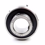 The bearing set with widened inner ring and grub screws is ideal for mounting on a shaft in a housing bearing and can withstand high loads.