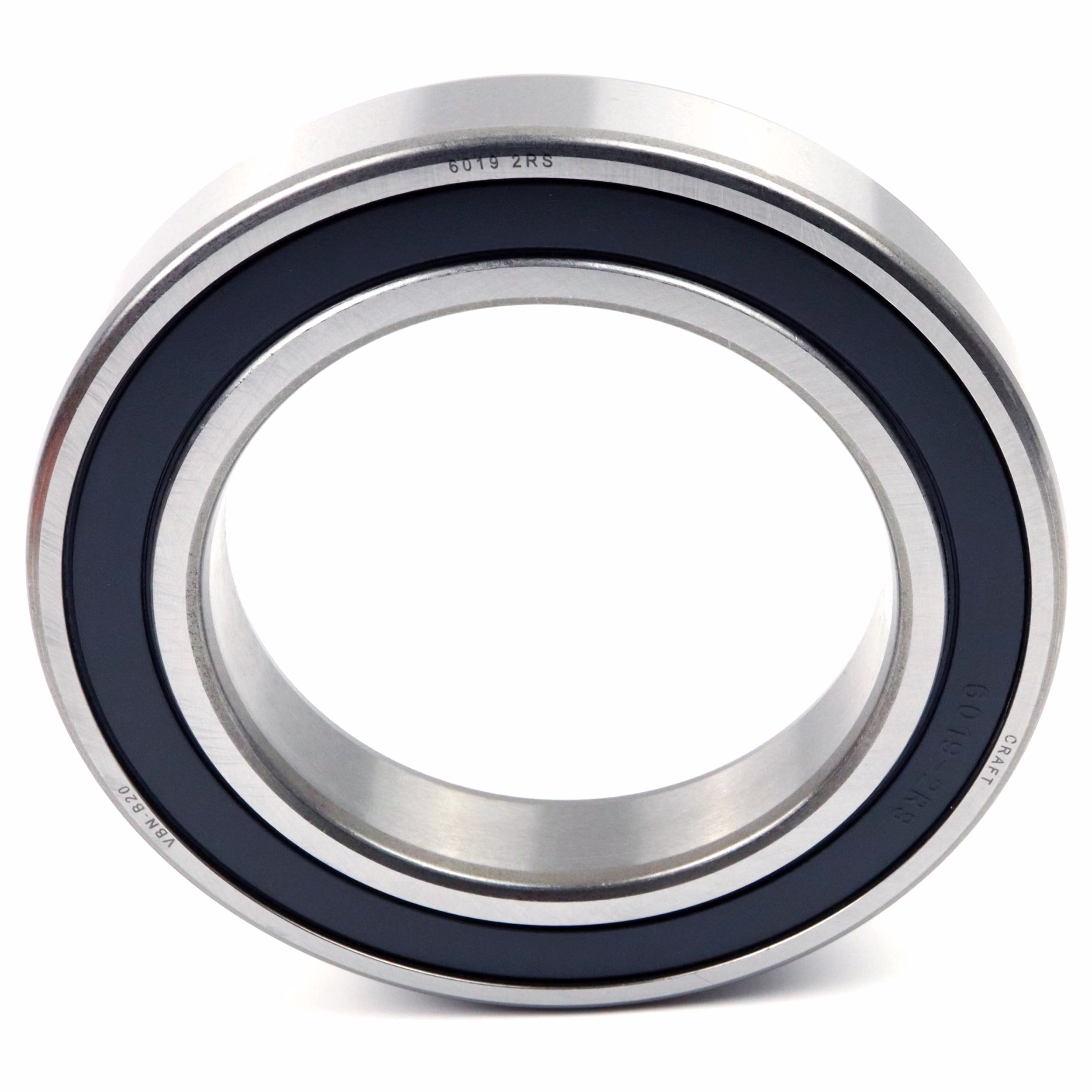 Cuscinetto a sfere a gola profonda 6019 2RS, 95x145x24mm, DIN 625 ISO 15, cuscinetto radiale ad alta velocità, a basso attrito, scorrevole, ideale per trasmissioni di veicoli e macchinari industriali PP010284 cuscinetto a sfere cuscinetto radiale macchina estrattore cuscinetto a grasso cuscinetto a sfere albero a sfere anello di tenuta disco di copertura gabbia in acciaio gomma alloggiamento stretto sciolto din 625 tabella cuscinetto volvente cuscinetto a stris