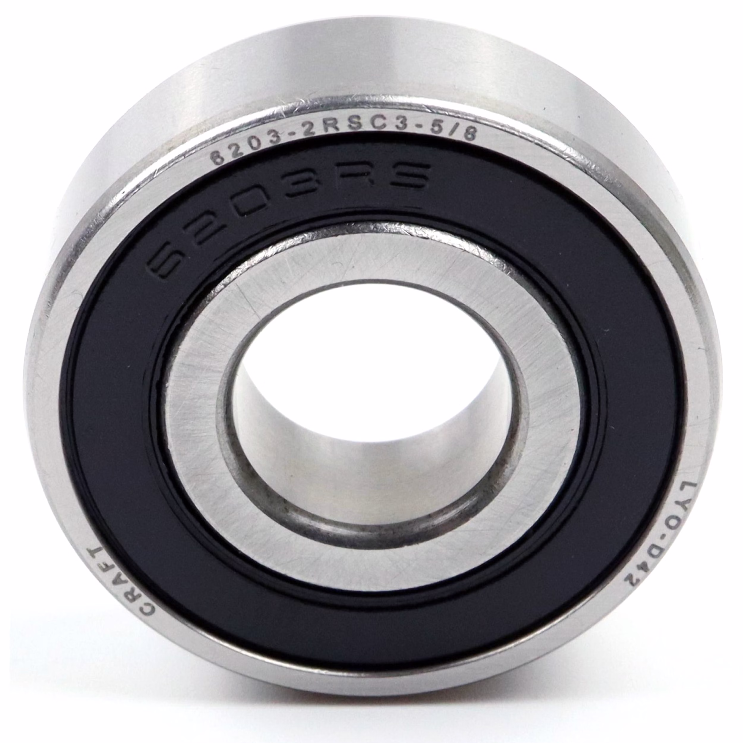 Rodamiento rígido a bolas 6203-5/8 2RS, 15,875x40x12mm, DIN 625 ISO 15, rodamiento radial de alta velocidad, baja fricción, funcionamiento suave, ideal para transmisiones de vehículos y maquinaria industrial. PP010300 rodamiento de bolas rodamiento radial extractor engrasador rodamiento rígido de bolas eje de bolas anillo obturador tapa disco caucho jaula de acero alojamiento apretado suelto din 625 tabla rodamiento cojinete de deslizamiento juego c3 c4 rodamiento de ag