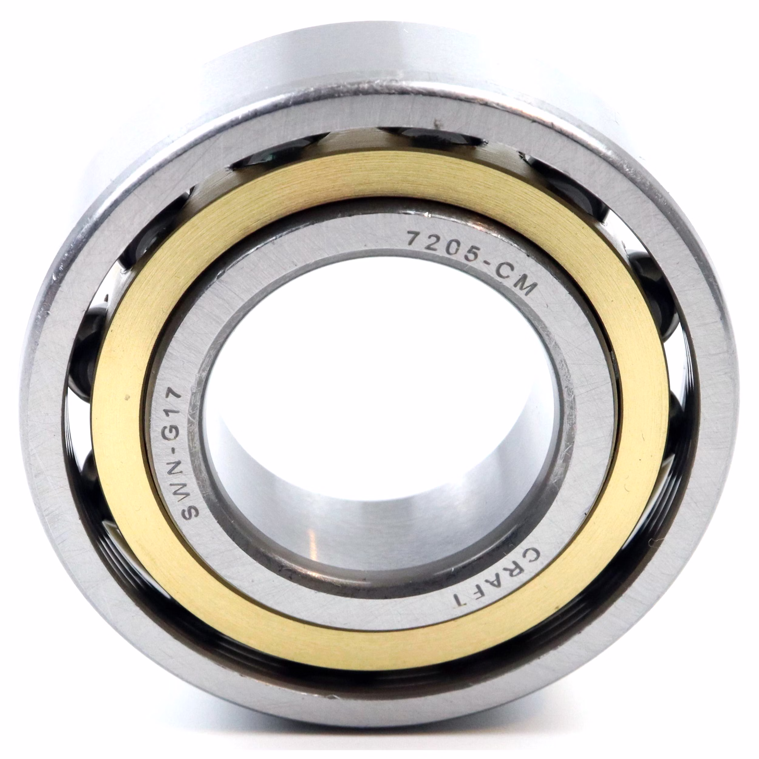 Cuscinetto a sfere a contatto obliquo 7205 CM 25x52x15mm, DIN 628, a due corone, a basso attrito, sigillato per carichi radiali e assiali, ideale per applicazioni industriali e automotive PP100129 Scoprite il cuscinetto a sfere a contatto obliquo 3205 2RS di Parts and Parts, un cuscinetto a doppia fila ad alte prestazioni progettato per garantire una rotazione fluida e la massima durata. Ideale per macchine CNC, motori elettrici, pompe dell'acqua e