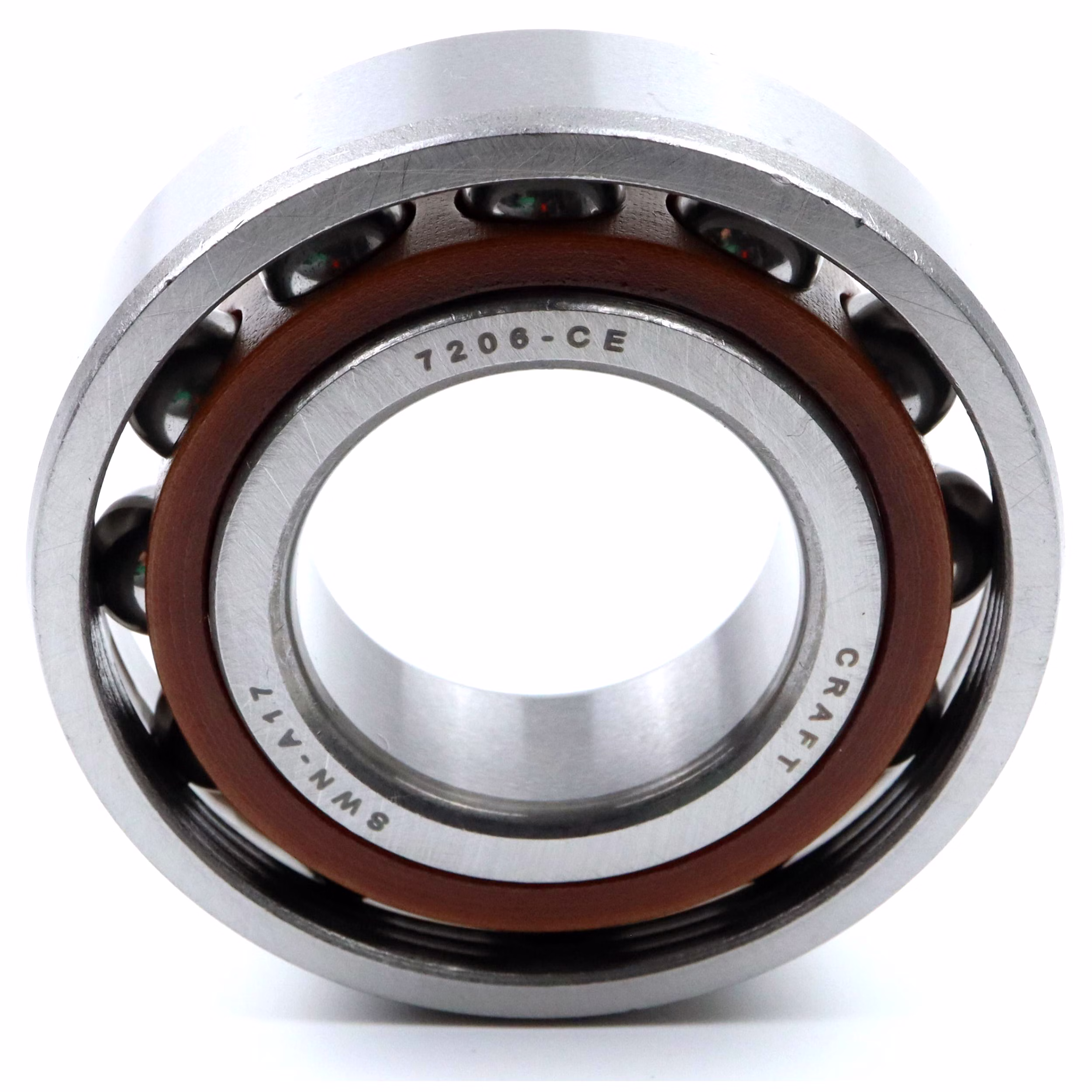 Cuscinetto a sfere a contatto obliquo 7206 CE 30x62x16mm, DIN 628, a due corone, a basso attrito, sigillato per carichi radiali e assiali, ideale per applicazioni industriali e automotive PP100134 Scoprite il cuscinetto a sfere a contatto obliquo 3205 2RS di Parts and Parts, un cuscinetto a doppia fila ad alte prestazioni progettato per garantire una rotazione fluida e la massima durata. Ideale per macchine CNC, motori elettrici, pompe dell'acqua e