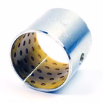 Cojinetes de fricción duraderos (DIN ISO 3547) para un apoyo del eje de baja fricción y sin mantenimiento. Fácil montaje a presión, amortiguación de vibraciones, ideal para maquinaria industrial.