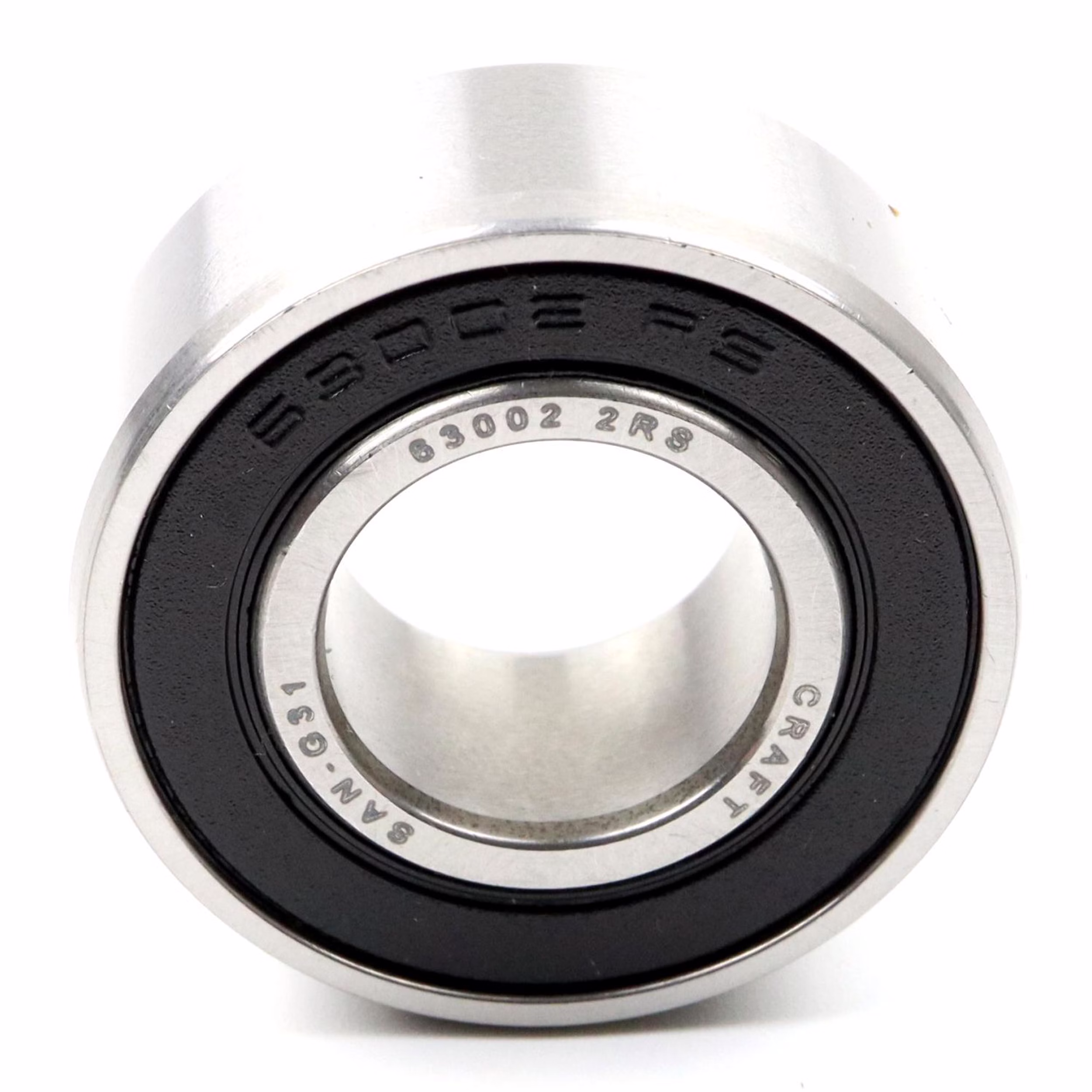 Rodamiento rígido a bolas 63002 2RS, 15x32x13mm, DIN 625 ISO 15, rodamiento radial de alta velocidad, baja fricción, funcionamiento suave, ideal para transmisiones de vehículos y maquinaria industrial. PP010319 rodamiento de bolas rodamiento radial extractor engrasador rodamiento rígido de bolas eje de bolas anillo obturador tapa disco caucho jaula de acero alojamiento apretado suelto din 625 tabla rodamiento cojinete de deslizamiento juego c3 c4 rodamiento de ag