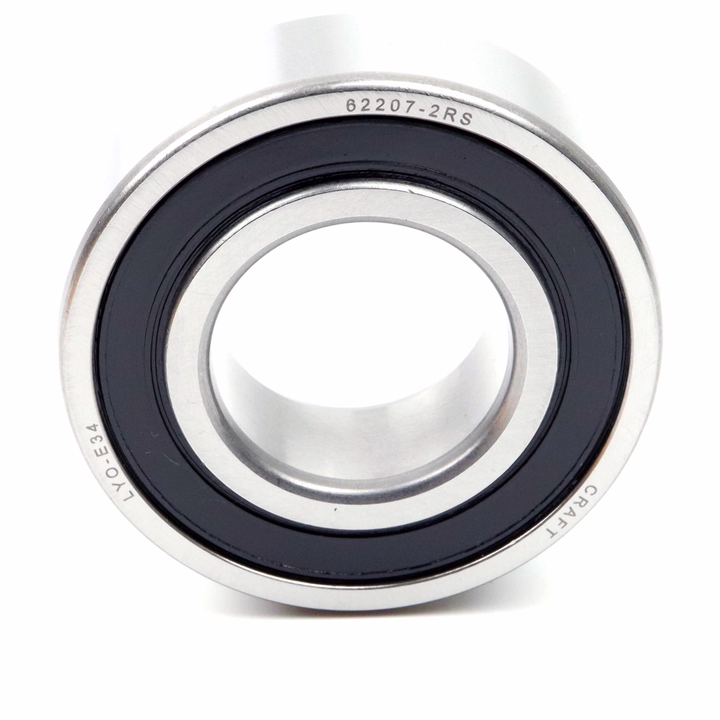 Cuscinetto a sfere a gola profonda 62207 2RS, 35x72x23mm, DIN 625 ISO 15, cuscinetto radiale ad alta velocità, a basso attrito, scorrevole, ideale per trasmissioni di veicoli e macchinari industriali PP010322 cuscinetto a sfere cuscinetto radiale macchina estrattore cuscinetto a grasso cuscinetto a sfere albero a sfere anello di tenuta disco di copertura gabbia in acciaio gomma alloggiamento stretto sciolto din 625 tabella cuscinetto volvente cuscinetto a stris