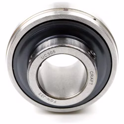 Palier de serrage UC305 25x62x38mm, roulement à billes radial avec vis sans tête, s'adapte aux roulements de carter, palier à semelle industriel, idéal pour l'agriculture et l'utilisation de machines PP200044 Découvrez le palier de serrage Parts and Parts, un roulement à billes radial durable qui peut être facilement monté sur des arbres à l'aide de vis sans tête. Construit conformément à la norme DIN 626-1, il offre un soutien fiable pour les charges radiales