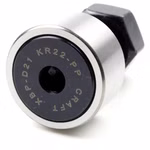 Kurvenrolle KR22-PP 10x22x36,2mm, Laufrolle ohne Axialführung, mit Innenring, ISO 7063, für radiale Belastungen PP290003 Kurvenrollen mit Nadellager (KR, KR-PP, KRE-PP, KRV-PP, KRVE-PP) für hohe radiale Belastungen und leichte axiale Lasten. Käfiggeführte KR-Varianten für hohe Drehzahlen, vollnadelige KRV-Varianten für maximale Tragfähigkeit, optional dreistufige -PP-Abdicht