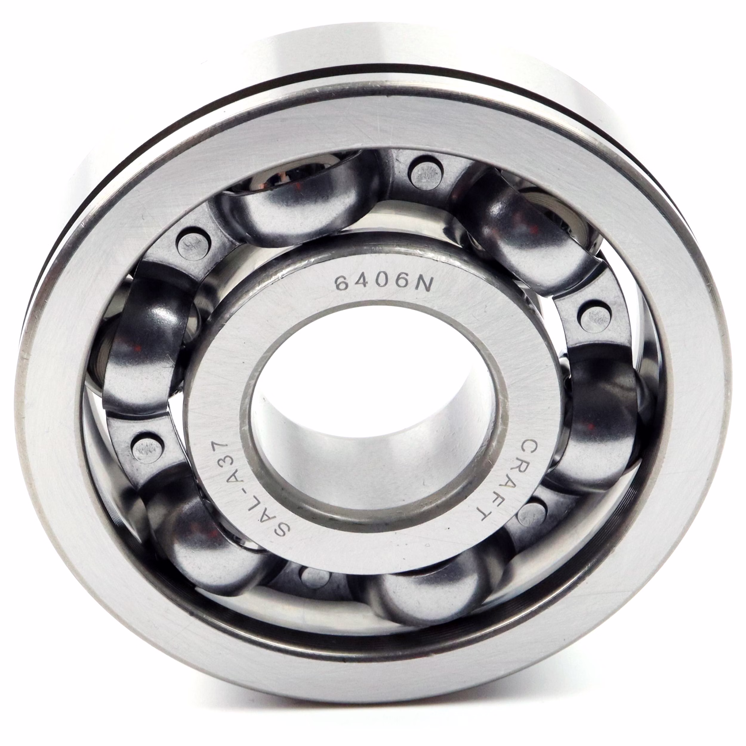 Rodamiento rígido a bolas 6406 N, 30x90x23mm, DIN 625 ISO 15, rodamiento radial de alta velocidad, baja fricción, funcionamiento suave, ideal para transmisiones de vehículos y maquinaria industrial. PP010359 rodamiento de bolas rodamiento radial extractor engrasador rodamiento rígido de bolas eje de bolas anillo obturador tapa disco caucho jaula de acero alojamiento apretado suelto din 625 tabla rodamiento cojinete de deslizamiento juego c3 c4 rodamiento de ag