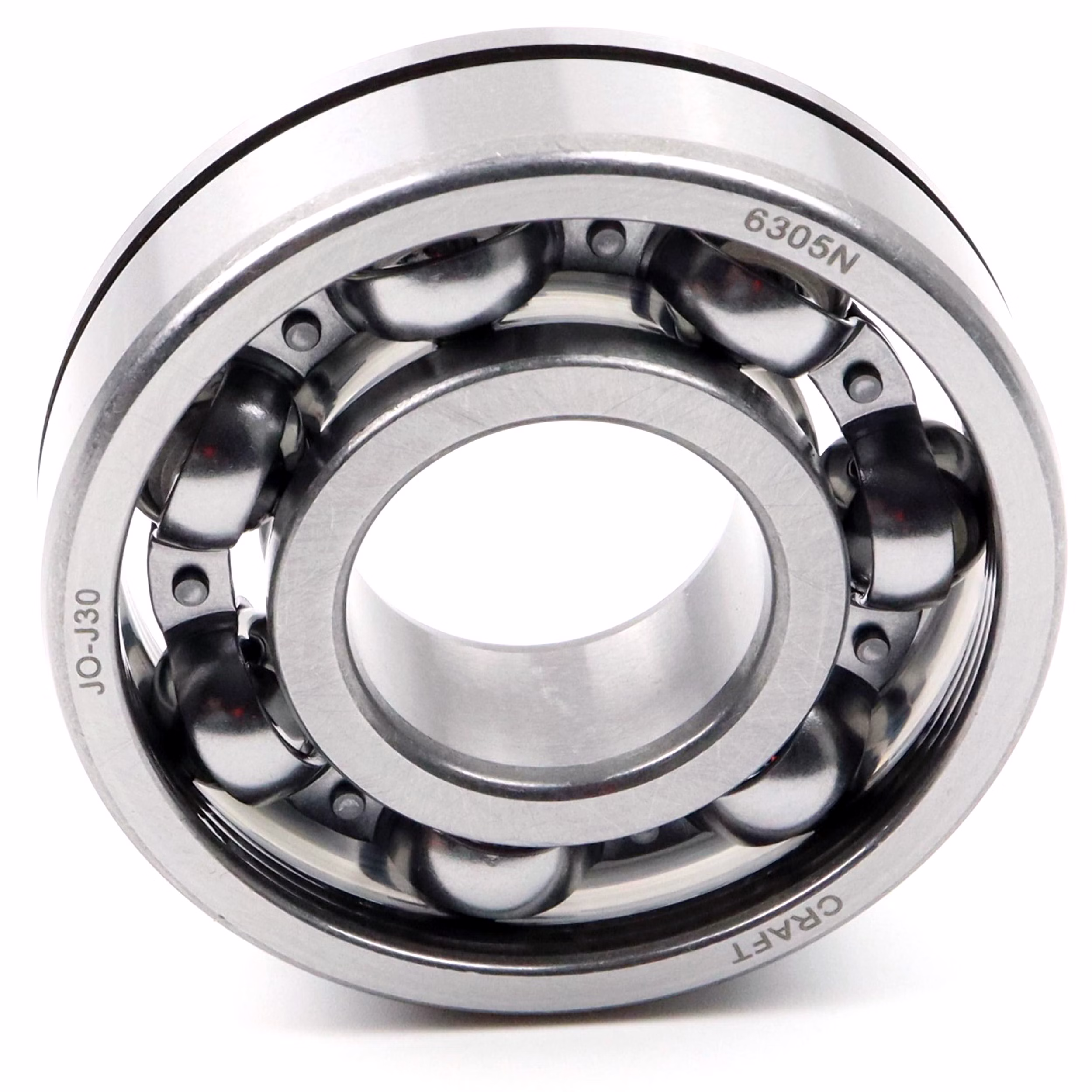 Cuscinetto a sfere a gola profonda 6305 N, 25x62x17mm, DIN 625 ISO 15, cuscinetto radiale ad alta velocità, a basso attrito, scorrevole, ideale per trasmissioni di veicoli e macchinari industriali PP010367 cuscinetto a sfere cuscinetto radiale macchina estrattore cuscinetto a grasso cuscinetto a sfere albero a sfere anello di tenuta disco di copertura gabbia in acciaio gomma alloggiamento stretto sciolto din 625 tabella cuscinetto volvente cuscinetto a stris