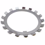 Rondella di bloccaggio MB21 105x145x1,8mm, DIN 5406, fissaggio del dado dell'albero antivibrante, rondella in acciaio per dado di bloccaggio DIN 981 KM, ideale per riduttori e macchine automobilistiche PP180018 Scoprite la rondella di bloccaggio di Parts and Parts, progettata secondo la norma DIN 5406 per il fissaggio di dadi per alberi e controdadi come la norma DIN 981 KM. Questa robusta rondella garantisce una forte tenuta, impedisce l'allentamento dovuto alle