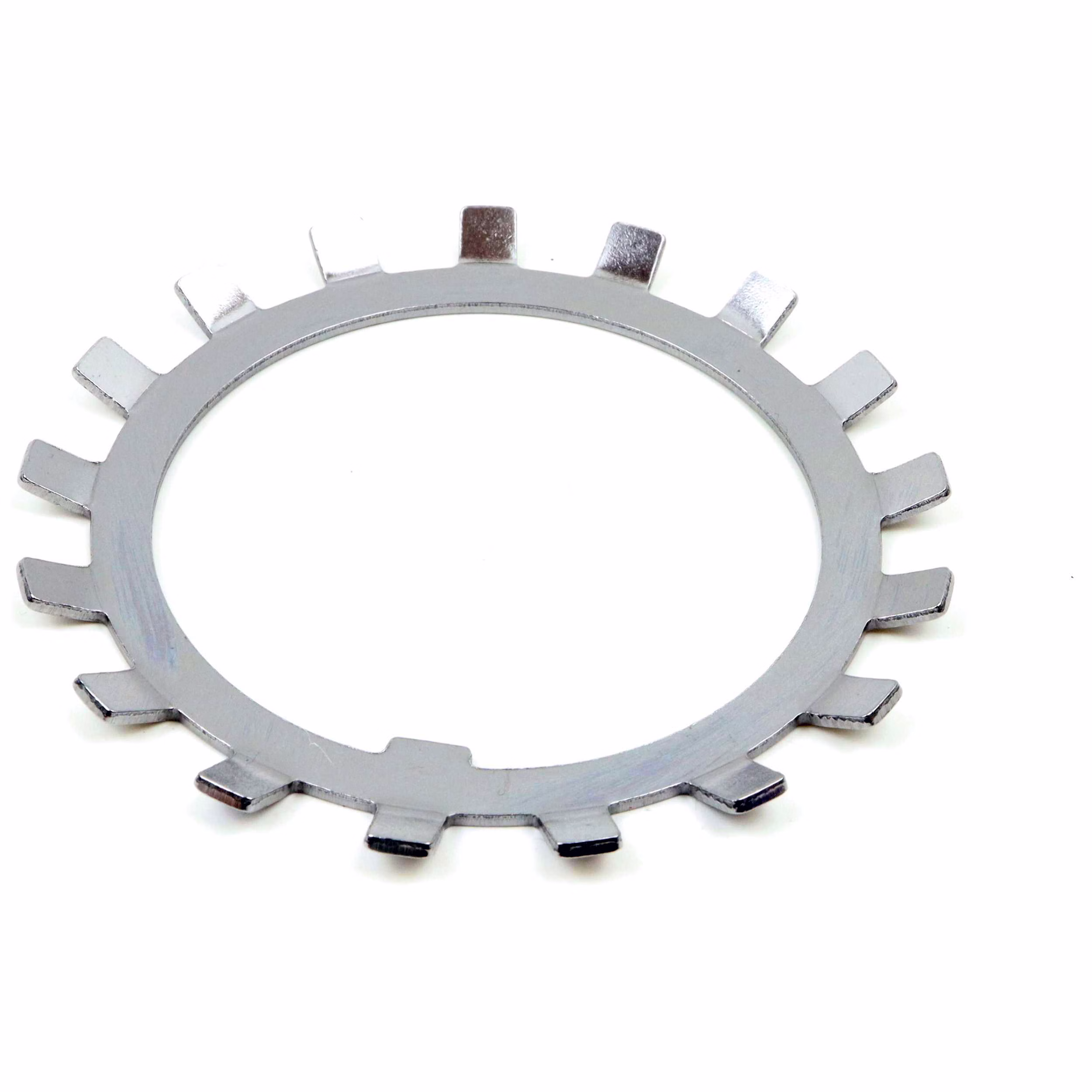 Rondella di bloccaggio MB16 80x112x1,8mm, DIN 5406, fissaggio del dado dell'albero antivibrante, rondella in acciaio per dado di bloccaggio DIN 981 KM, ideale per riduttori e macchine automobilistiche PP180020 Scoprite la rondella di bloccaggio di Parts and Parts, progettata secondo la norma DIN 5406 per il fissaggio di dadi per alberi e controdadi come la norma DIN 981 KM. Questa robusta rondella garantisce una forte tenuta, impedisce l'allentamento dovuto alle