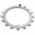 Rondella di bloccaggio MB15 75x104x1,5mm, DIN 5406, fissaggio del dado dell'albero antivibrante, rondella in acciaio per dado di bloccaggio DIN 981 KM, ideale per riduttori e macchine automobilistiche PP180021 Scoprite la rondella di bloccaggio di Parts and Parts, progettata secondo la norma DIN 5406 per il fissaggio di dadi per alberi e controdadi come la norma DIN 981 KM. Questa robusta rondella garantisce una forte tenuta, impedisce l'allentamento dovuto alle