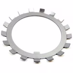 Rondella di bloccaggio MB14 70x98x1,5mm, DIN 5406, fissaggio del dado dell'albero antivibrante, rondella in acciaio per dado di bloccaggio DIN 981 KM, ideale per riduttori e macchine automobilistiche PP180025 Scoprite la rondella di bloccaggio di Parts and Parts, progettata secondo la norma DIN 5406 per il fissaggio di dadi per alberi e controdadi come la norma DIN 981 KM. Questa robusta rondella garantisce una forte tenuta, impedisce l'allentamento dovuto alle
